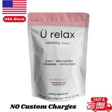 U Relax Calming Tonic- 15 Packets MIXED BERRY Flavor Relax Calming Drink