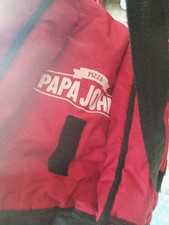 Official Papa John s Pizza Insulated Thermal Large Red Delivery Hot Bag
