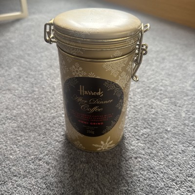 HARRODS LEER AFTER DINNER WEIHNACHTEN GEMAHLENER KAFFEE 250G DOSE 2007