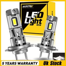 H7 LED Headlights Bulbs 6500K High Low Beams Kit Combo Super White Bright 2Pcs