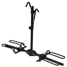Foldable 2-bike Hitch Mount Rack Platform Style Bicycle Carrier Fits Vehicles