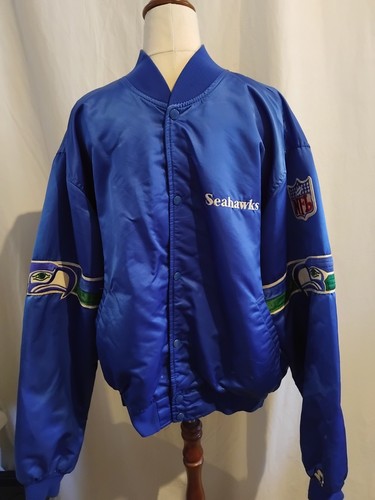 Vintage Seattle Seahawks Starter Proline NFL Satin Jacket XL Made In USA - Image 1