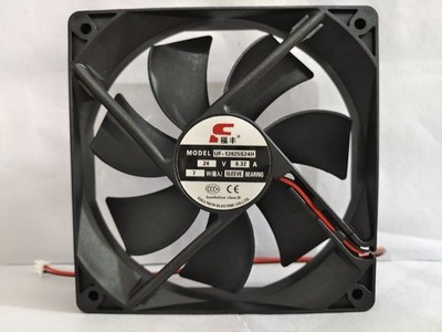 1 PCS FU FENG Fan UF-12025S24H DC 24V 0.32A 7W 12025 12CM 2 PIN cooling fan *wq