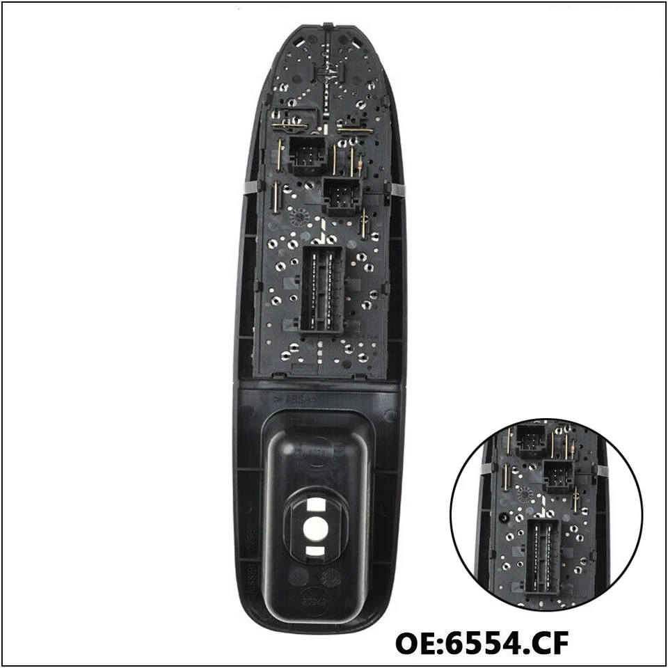 Driver Side Master Power Window Control Switch 6554CF For PEUGEOT 406 1996-2004 - Image 2 of 4