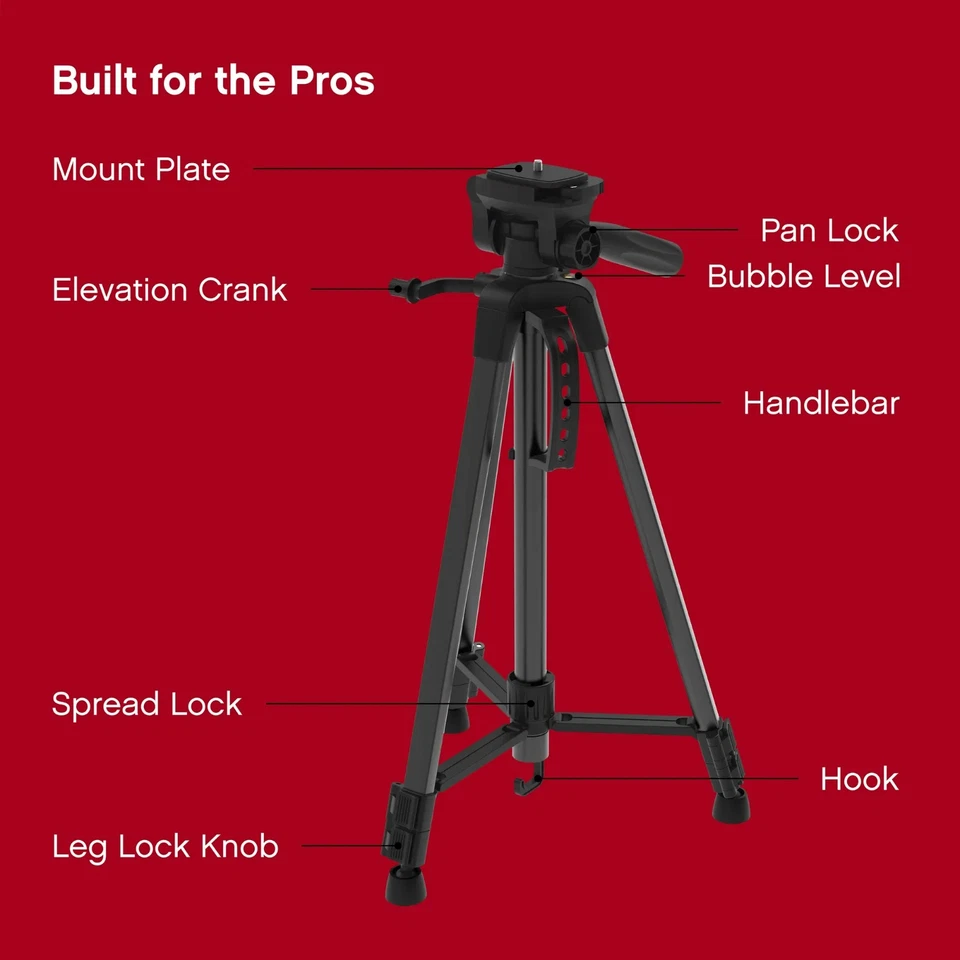 Soporte ON AIR Pro - Trípode ligero de aluminio de 57′′ con bolsa de transporte y montaje Foto 3 de 4