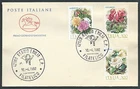 1982 ITALY FDC HORSE FLOWERS NO ARRIVAL STAMP - CV1982-3
