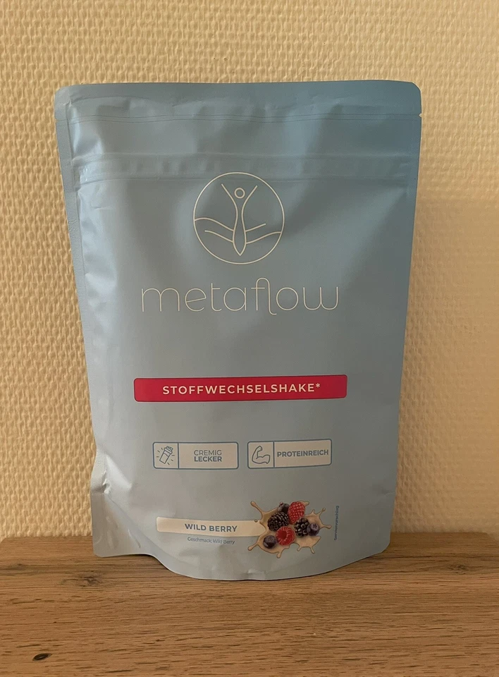 Metaflow Stoffwechselshake Wild Berry 450g NEU