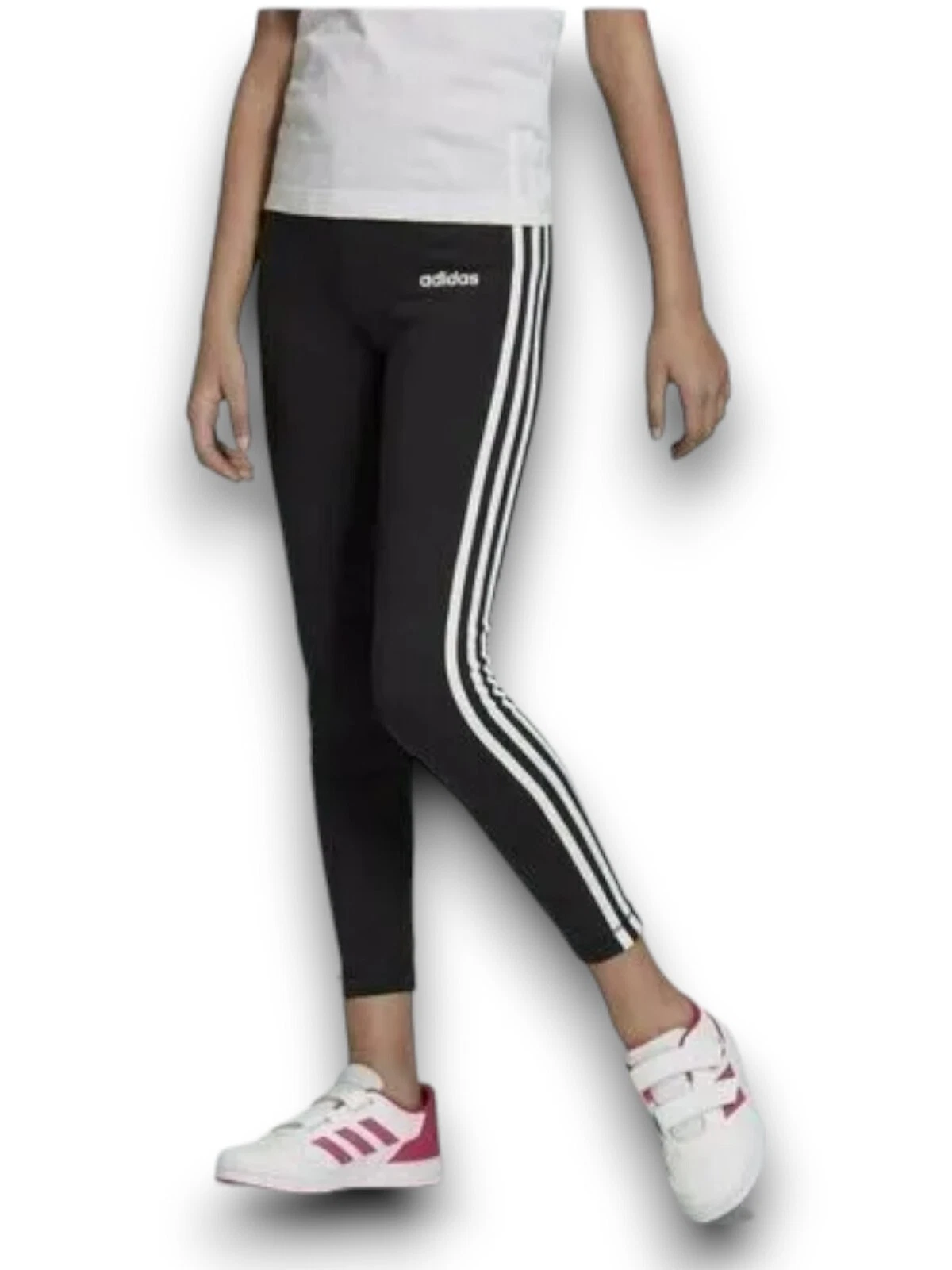 Adidas Girls Leggings - Black Adidas Essentials Everyday Wear Activewear/Dance