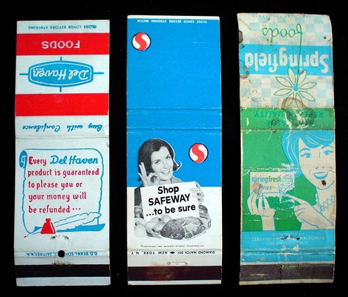 3 VINTAGE STREICHHOLZSCHACHTELN, LEBENSMITTEL *** 3 CARTONS D'ALLUMETTES, ALIMENTATION - Bild 1 von 6