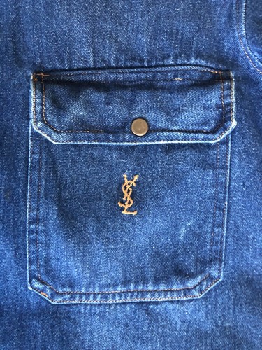Vintage YSL Men’s Denim Shirt Medium