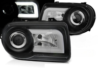 Scheinwerfer Paar Chrysler 300C 05-10 Daylight LTI Schwarz