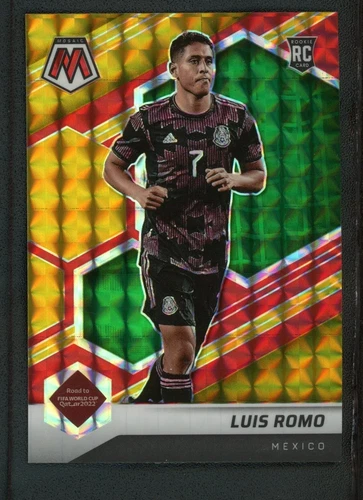 2021-22 LUIS ROMO 85/88 PANINI MOSAIC FIFA ROAD TO WORLD CUP GOLD RED ROOKIE RC