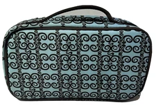 Travel Cosmetic Makeup Bag Organizer Aqua Case Tote Glam Basic Cosmetic Tote