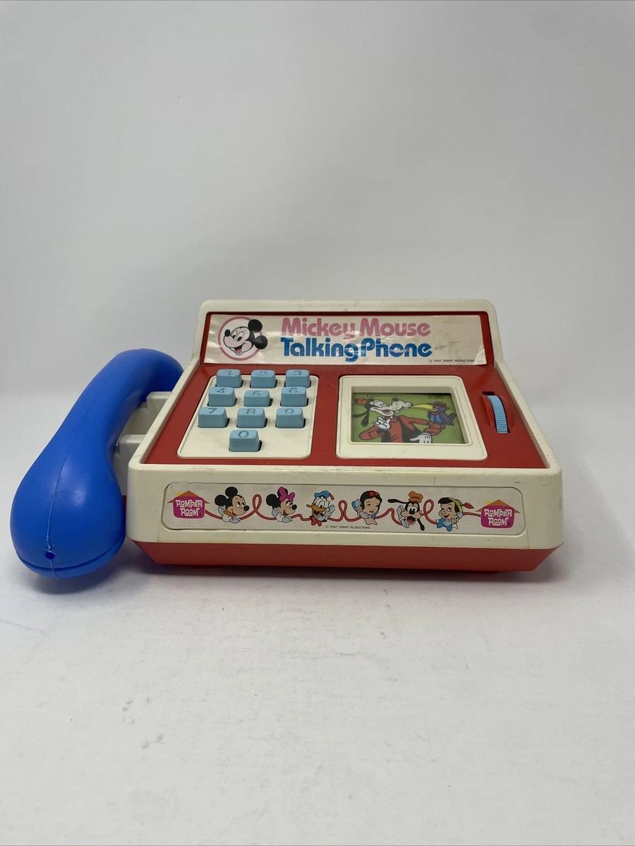 Mickey mouse sale toy phone 1980s