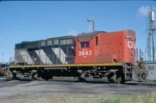 CNR 3643 RS-18, Truro, NS, 09/88; Kodachrome Original