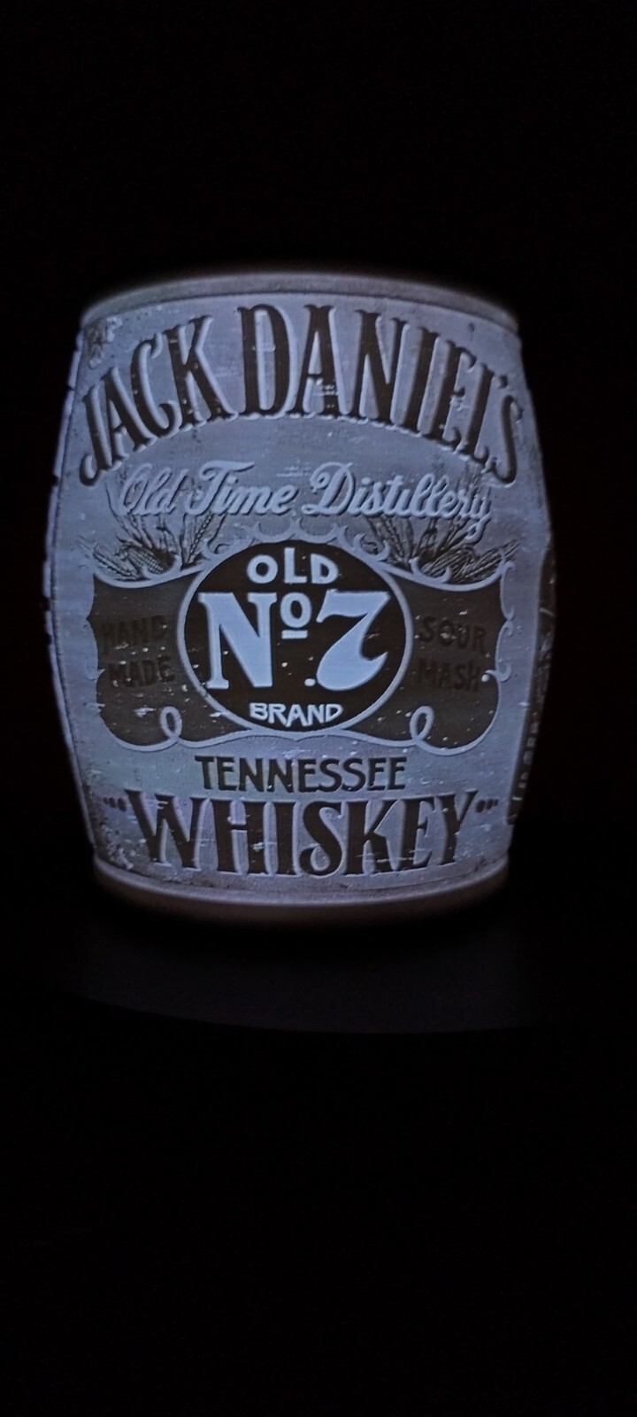 Cadeau homme lampe Jack Daniel's 3D rétro-éclairée LED pour anniversaire