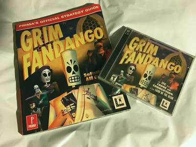 Prima's Official Strategy Guide Grim Fandango w/PC Game w95 2-Disc CD Lucasarts
