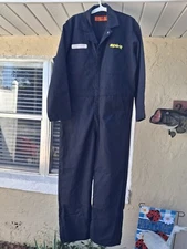 Red Kap Spirit airlines Aircraft Mechanic Coveralls  Men’s Size 44 Workwear USA