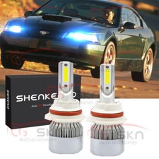 For Ford Mustang 1990-2004 - 2x 9007 Hb5 8000k Led Headlight Bulb Hilo Beam