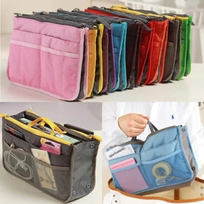 MARKENLOS Handtaschen Organizer Einsatz Makeup Innentasche Kosmetik Tasche Aufbewahrung