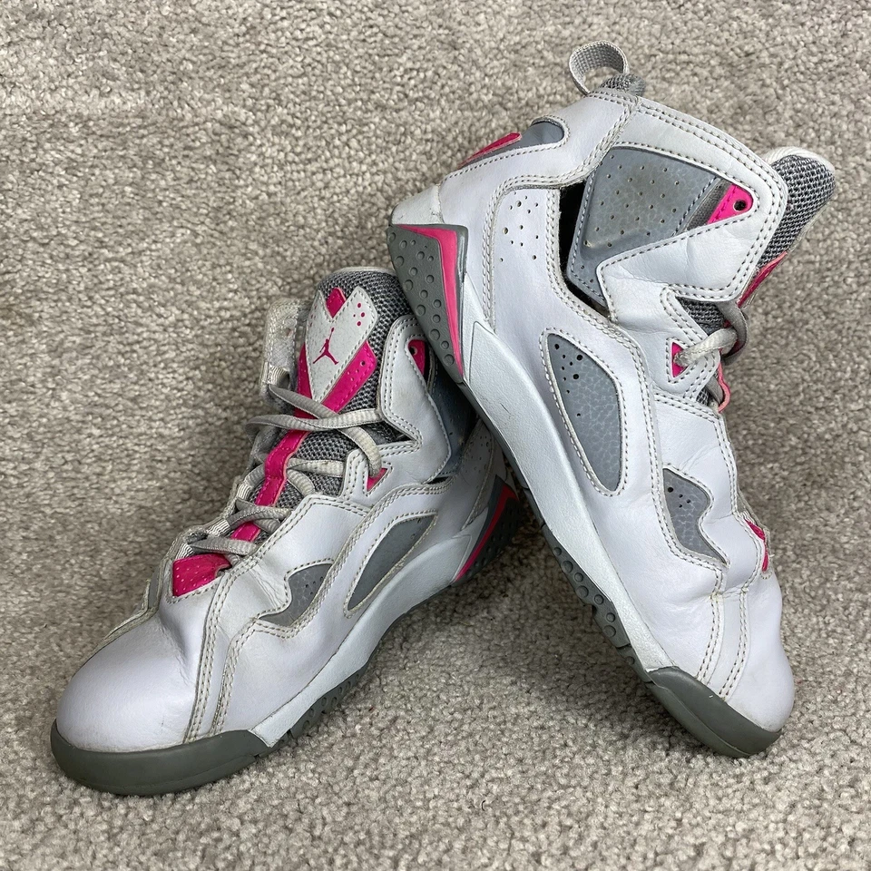 Nike Jordan истинный полет GP Wolf серый смертельно розовый Kid кроссовки молодежи нам размер 3Y - Изображение 2 из 4
