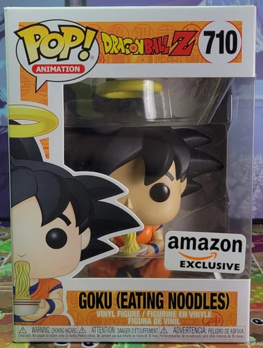 Funko Pop! Vinilo: Dragon Ball - Goku (comer fideos) - Amazon (exclusivo) #710