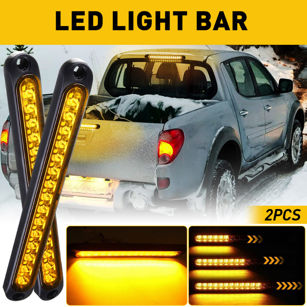 Smoked LED Side Marker Turn Signal Light with Amber Sequential Flow