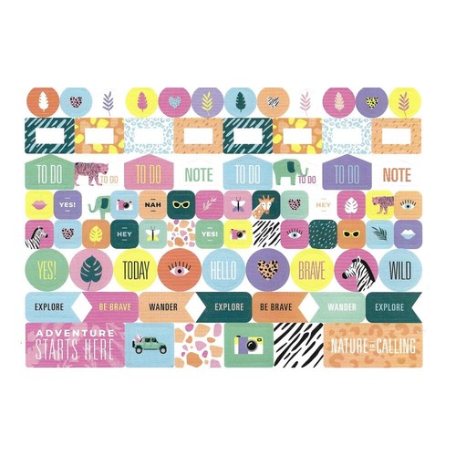 2025 Wall Calendar Farmhouse Style Monthly Calendar with 250+ Organizer Stickers - Picture 5 of 8