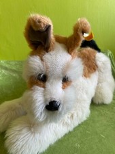 Steiff Foxterrier  2882/35 Vintage seltene Farbgebung liegend 45cm