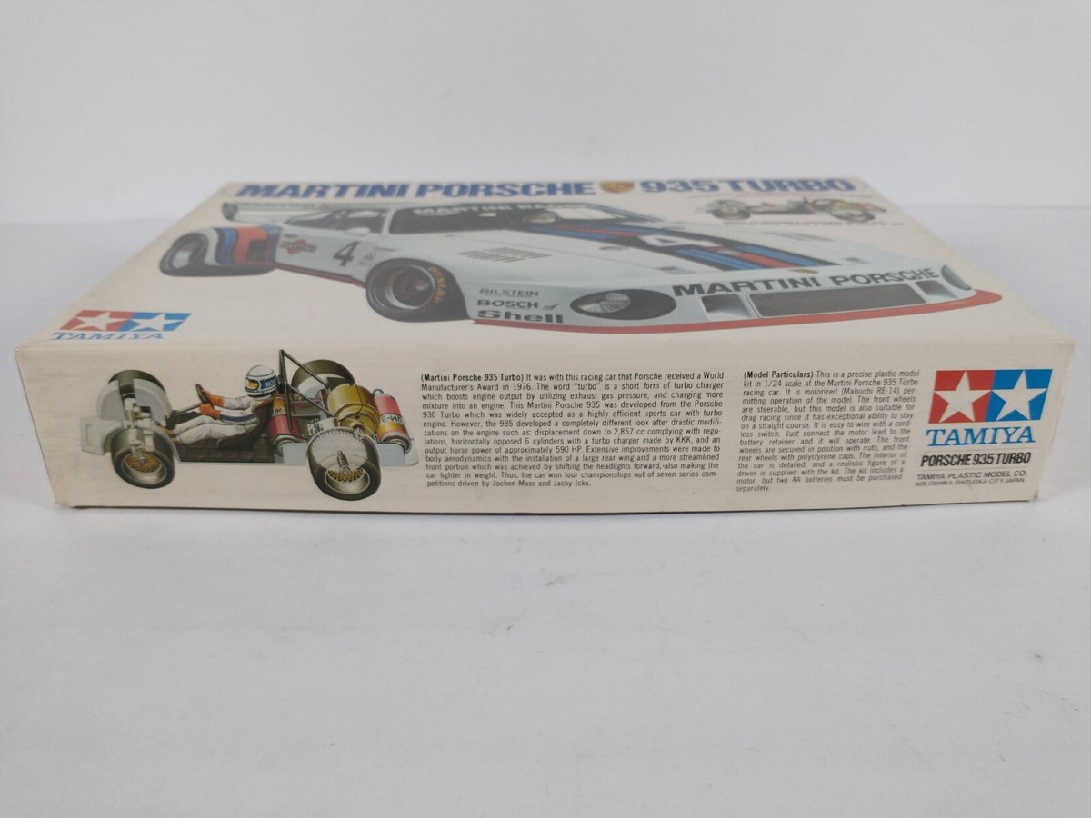 レア　Porsche Turbo 935 1/24 プラスチックキット TAMIYA 1/24 Porsche 935-78 Turbo Martini #24010 motorized