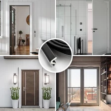 Weather Stripping Door Seal Strip 26FT Door Soundproofing V-Shape Sound Proof