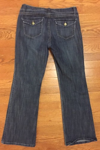 CAbi Flare Jeans - Size 8 - Dark Wash Low Rise Style 638R Z2
