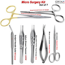 Micro Surgery Kit For Delicate Tissues Ophthalmic Oral Surgical Instruments