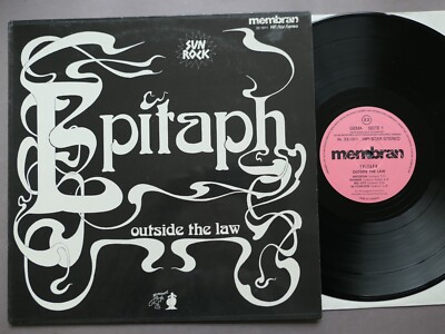 Epitaph   Outside The Law  LP from 1974  Membran 22-131-1 Germany  top MINT-