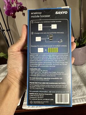New Sanyo Eneloop Mobile Booster Rechargeable SUPER POWER KBC-L2