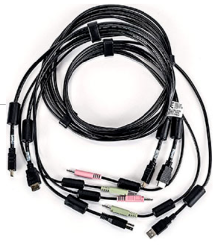 Verti Avocent CBL0128 dual-HDMI USB For KVM Switch Keyboard Mouse Audio Video - Picture 2 of 10