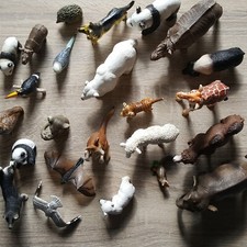 Schleich Figuren Tiere zur Auswahl Igel Uhu Husky Giraffe Bär Nashorn Pferd uvm.