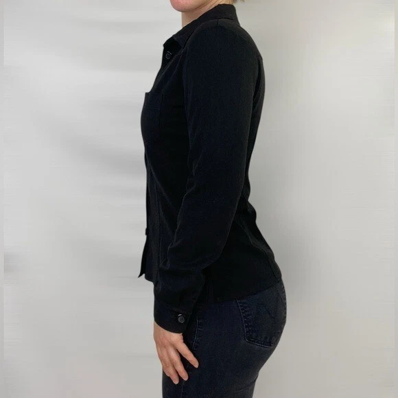 BEBE 复古旧金山纽扣长袖厚上衣夹克 — 第 3/4 张图片