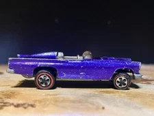 Vintage Original Hot Wheels 1968 Purple Redline Classic 57 'Bird - USA-VG+