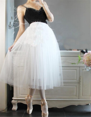 Adult Professional Ballet Tutu Skirt 3 Layers Performance Dance Dress Dancewear