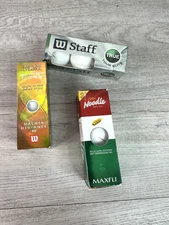 Lot of 3 Boxes of Various Golf Balls NIB Wilson Maxfli