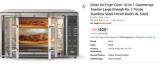 Oster Air Fryer Oven, 10-in-1 Toaster French Door Oven | WHOLESALE PRICE Pick Up