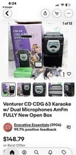 Venturer CDG Portable Karaoke Machine With 1 Microphone