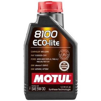 1 Liter MOTUL Motoröl 8100 ECO-LITE 5W-30 API SERVICE SP-RC, ILSAC GF-6A