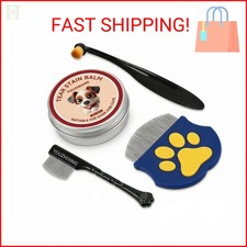 4-in-1 Tear Stain Remover Kit for Dogs Cats - 1oz Natural Eye Balm with Pro Ap