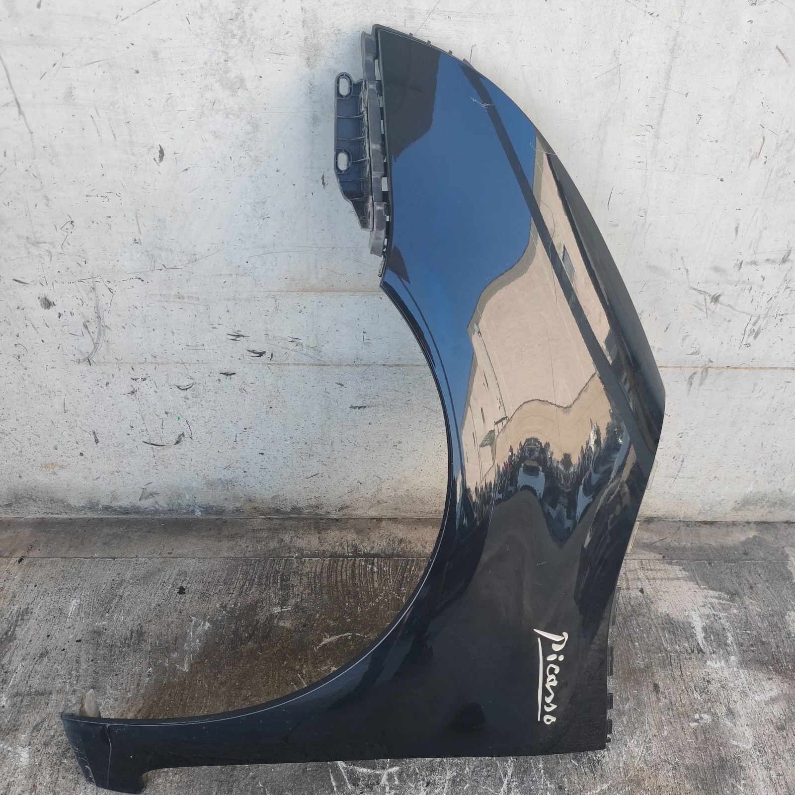 Parafango Anteriore Laterale Sinistro SX Citroen C4 Picasso 1 Serie 2008 Nero