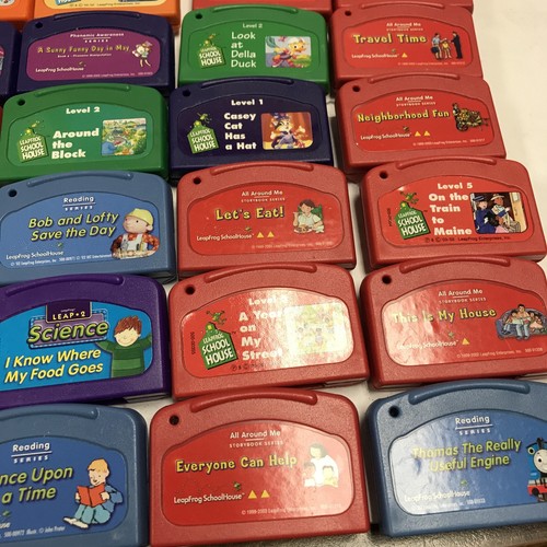 Leapfrog LeapPad Large Lot Assorted Learning Game Cartridges 65 Total - Picture 3 of 13