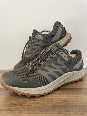 Merrell Nova 3 Gore Tex Vibram Trailrunning Wanderschuhe khaki beige UK Herren 9