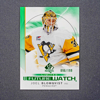 2024-25 SP Authentic Joel Blomqvist Limited Green Future Watch /199 #173