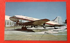 DOUGLAS DC-3 ~AERO TRADES ~ YWG  ~  UNPOSTED Retro Postcard  C-FBKO